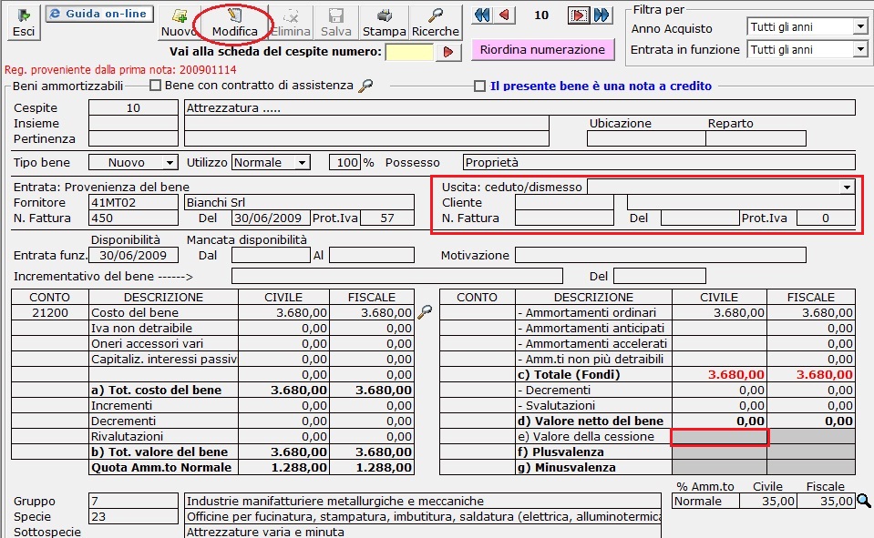 Fac Simile Fattura Vendita Beni Strumentali Usati