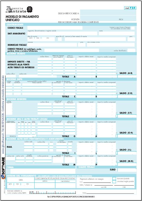 Modello F24 Introduzione