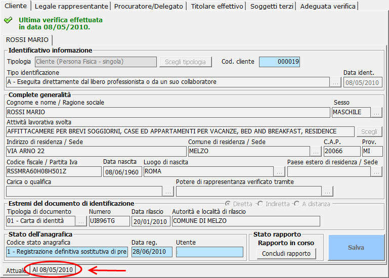 scaricare scheda anagrafica professionale