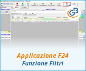 Applicazione F24: funzione Filtri