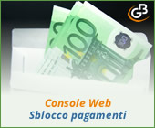 Console Web 2019: sblocco dei pagamenti