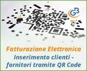 Fatturazione Elettronica: inserimento clienti - fornitori tramite QR Code