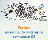 Fatture: inserimento anagrafica con codice QR