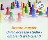 Utente master: unico accesso per lo studio agli ambienti web dei clienti