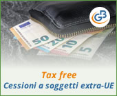Tax free: cessioni a soggetti extra UE